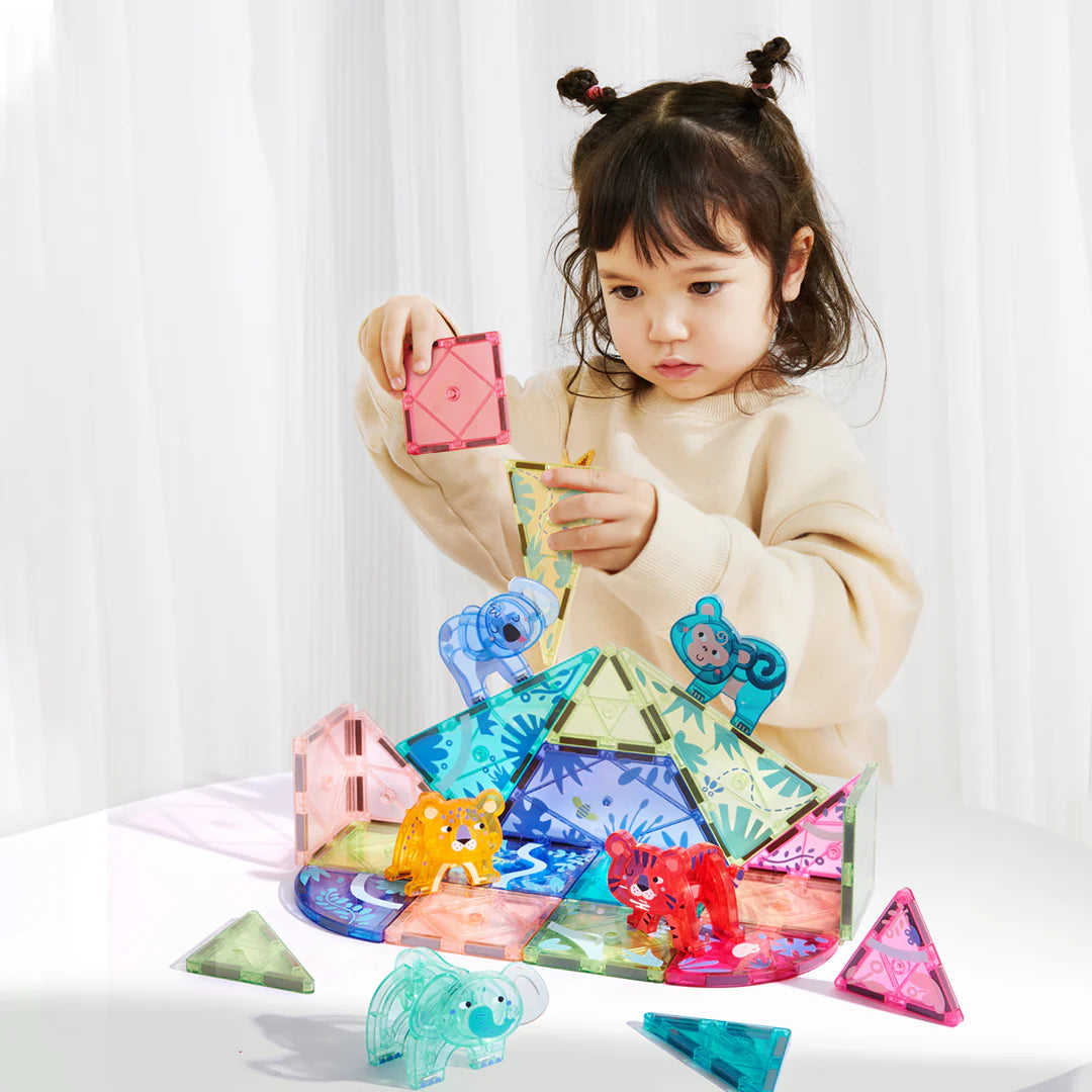 Mideer - Colorful Magnetic Tiles: Wonderful Forest 40P