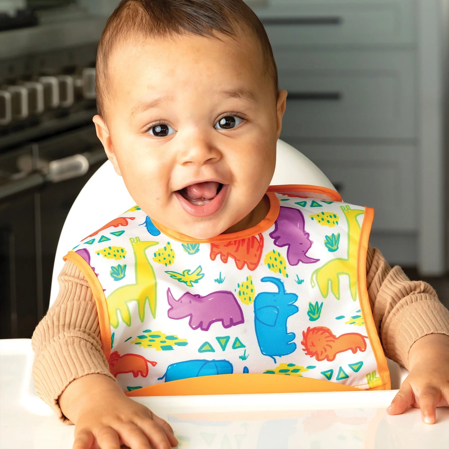Tiny Twinkle - Mess-Proof Silicone Pocket Bib 2 Pack