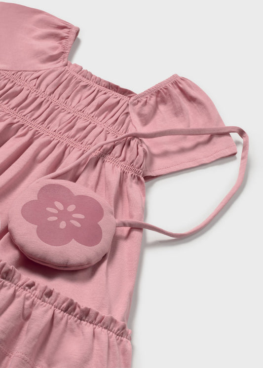 Mayoral Baby Girl Dress with Bag Rosado