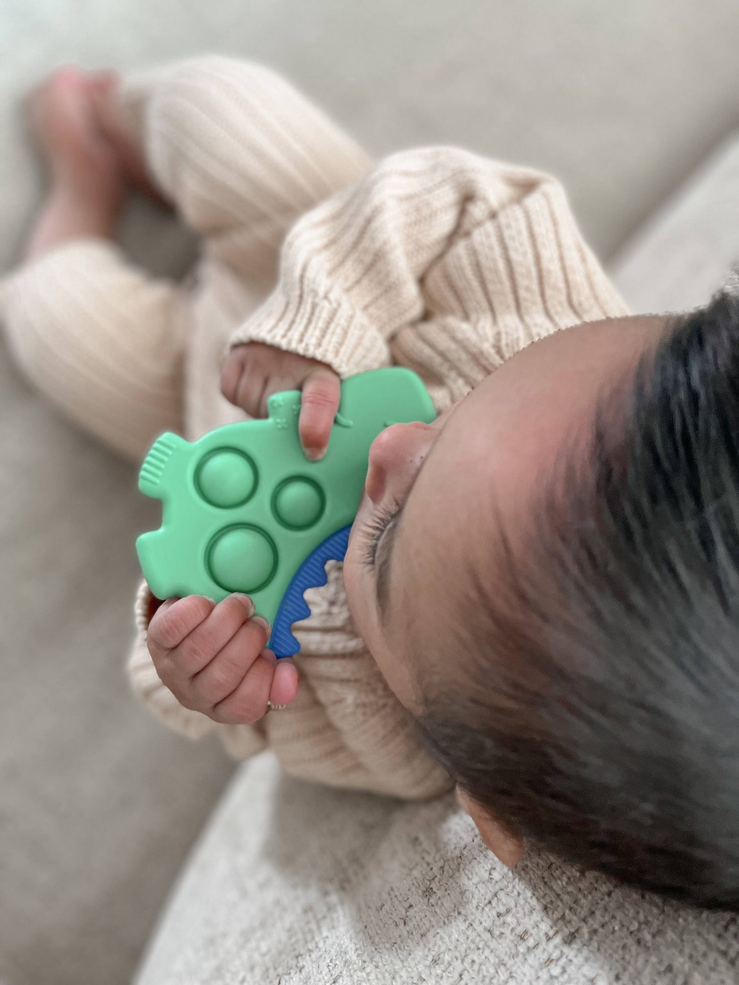 Itzy Ritzy - Itzy Pop Sensory Popper Toy: Green Dino