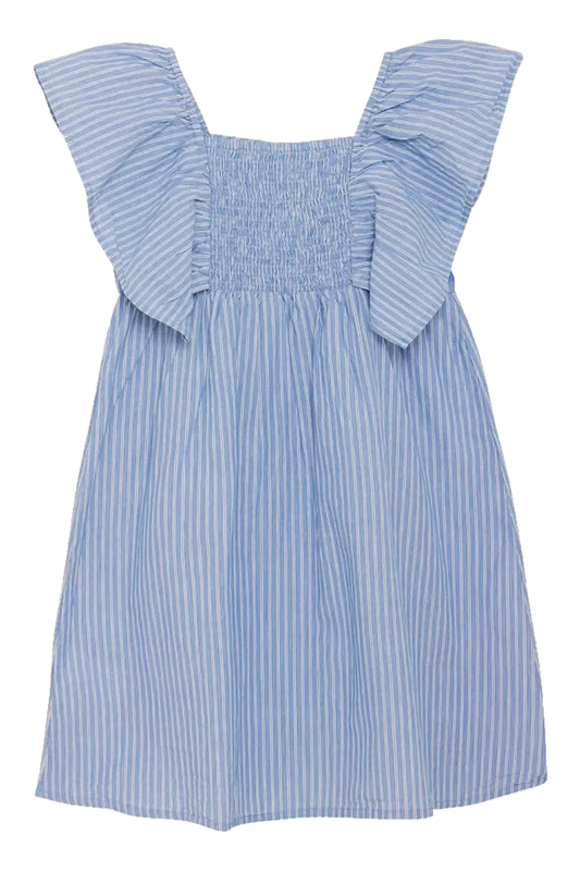 Creamie Dress Woven Stripe - 8Y