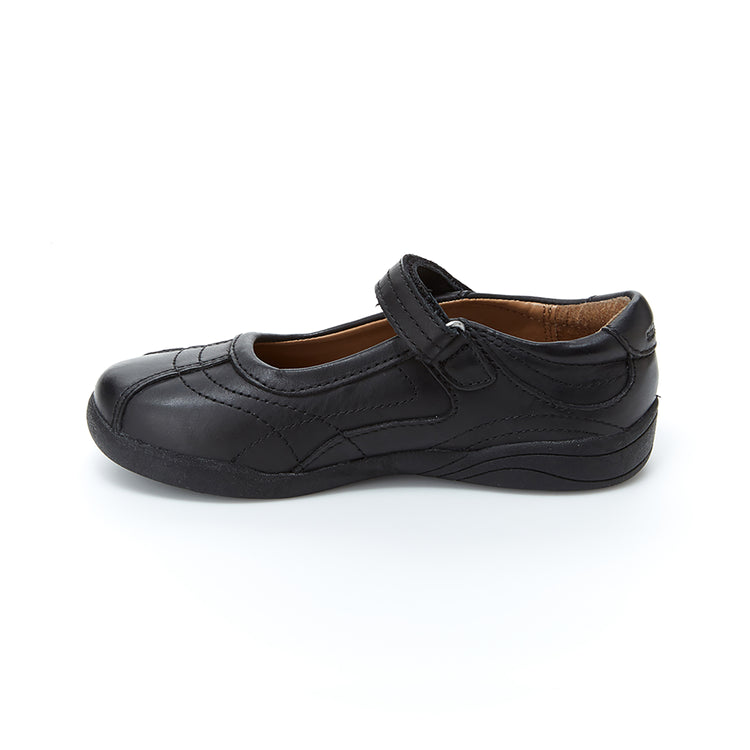 Stride Rite Medium Width Claire Black Uniform Shoes Little Kids