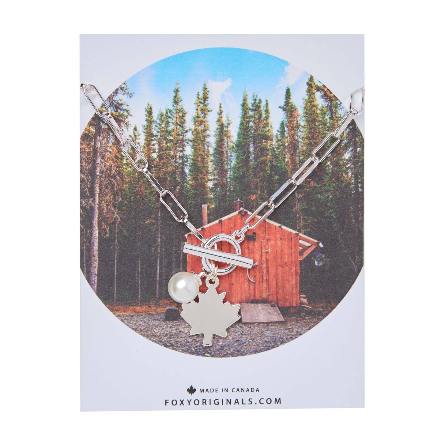 Foxy Originals - Maple Leaf Toggle Necklace On Staple Chain