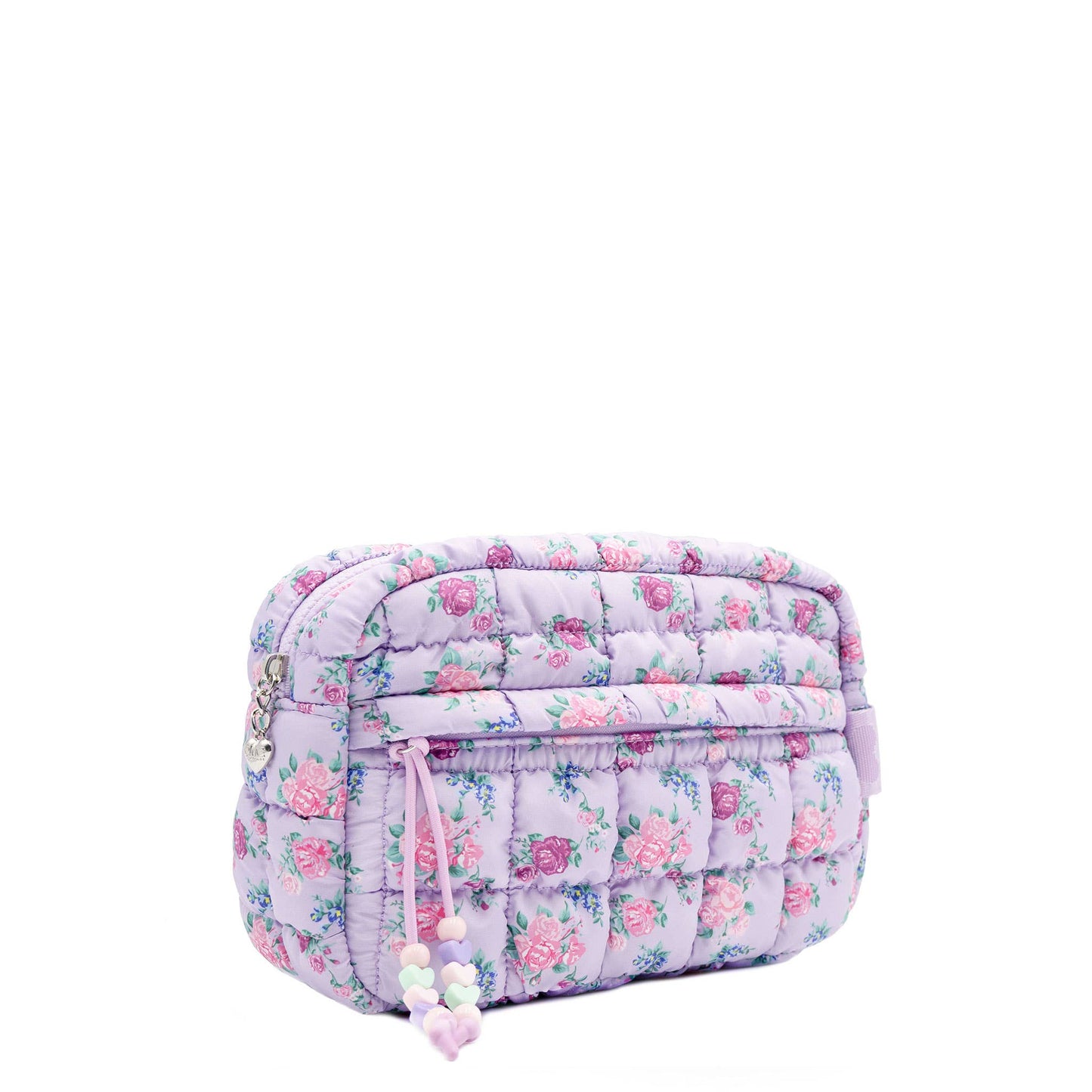 OMG Accessories - Quilted Scrunchies Floral Printed Pouch