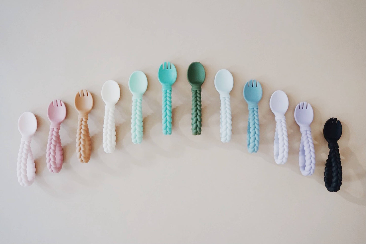 Itzy Ritzy - Sweetie Spoons Spoon + Fork Set: Pink