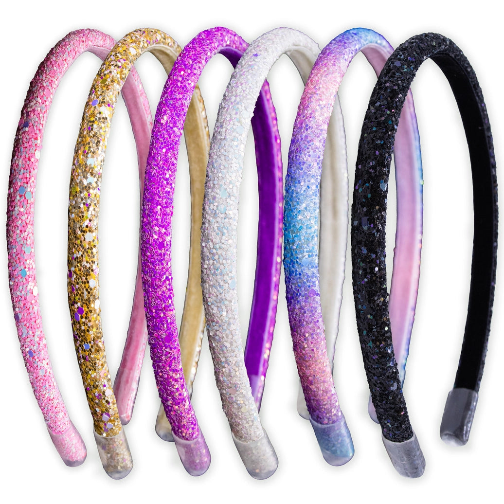 Frog Sac - Glitter Headband - Thin Hairbands For Kids