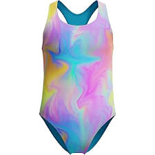 Speedo - Printed Racerback One Piece Swim Suit