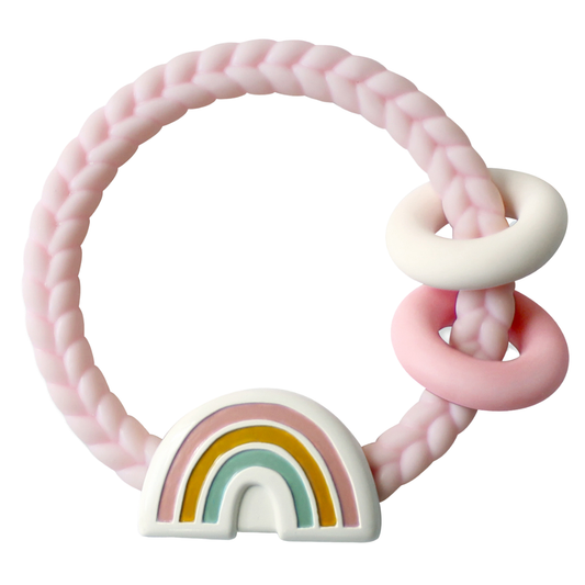 Itzy Ritzy - Ritzy Rattle Silicone Teether Rattles: Rainbow