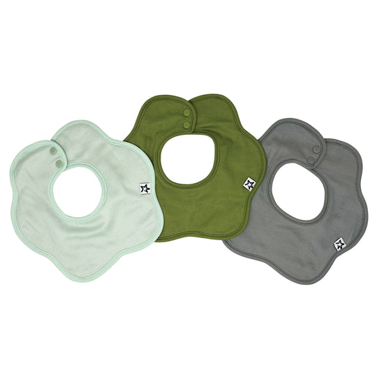 Tiny Twinkle- Kaffle Roundabout Drool Bibs 3 Pack