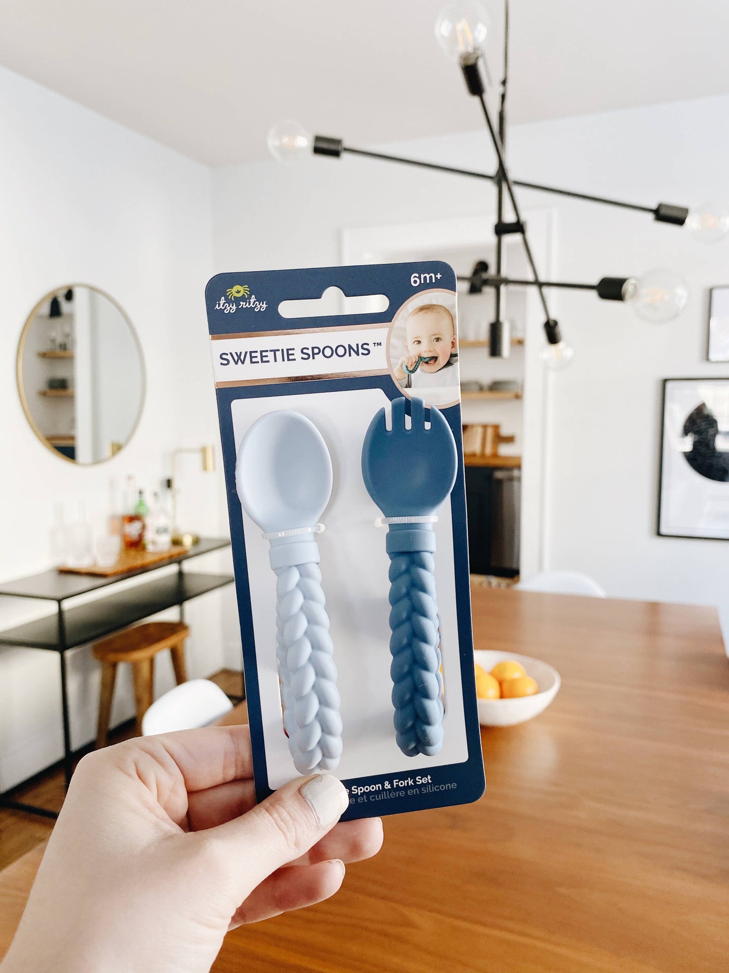 Itzy Ritzy - Sweetie Spoon + Fork Set: Buttercream + Toffee