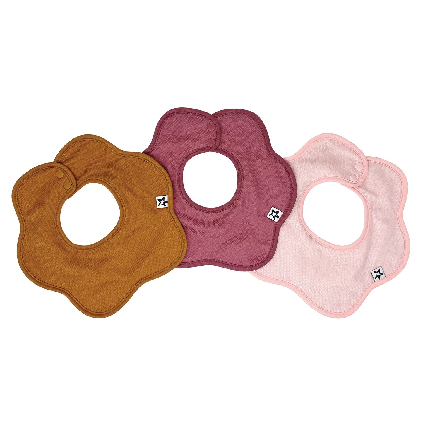 Tiny Twinkle- Kaffle Roundabout Drool Bibs 3 Pack