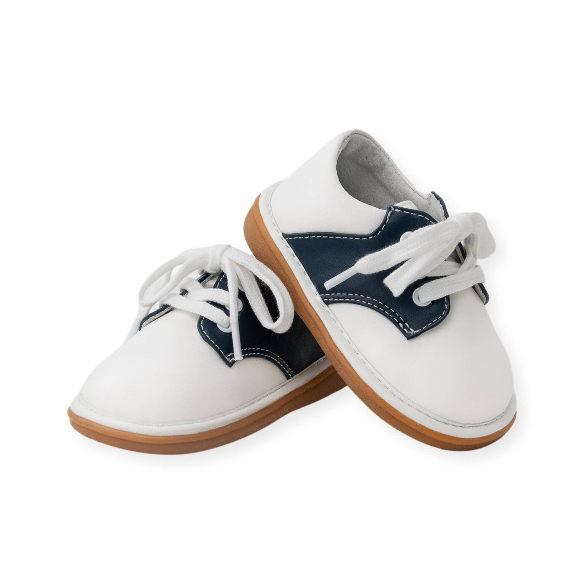 Wee Squeak Rory Navy Saddle Oxford Shoes