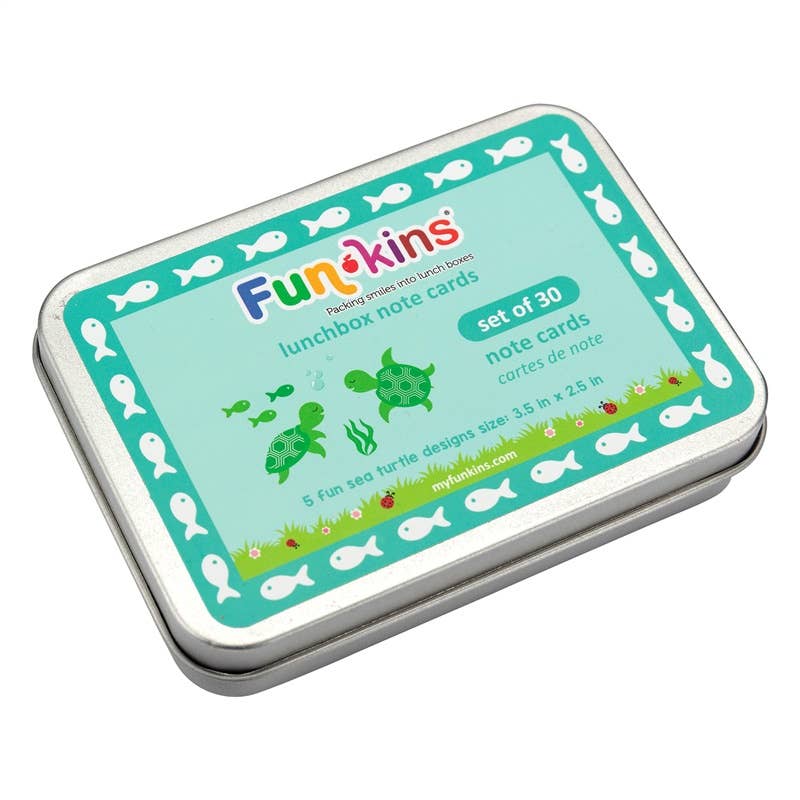 My Funkins - Lunchbox Note Cards for Kids - Sea Turtles