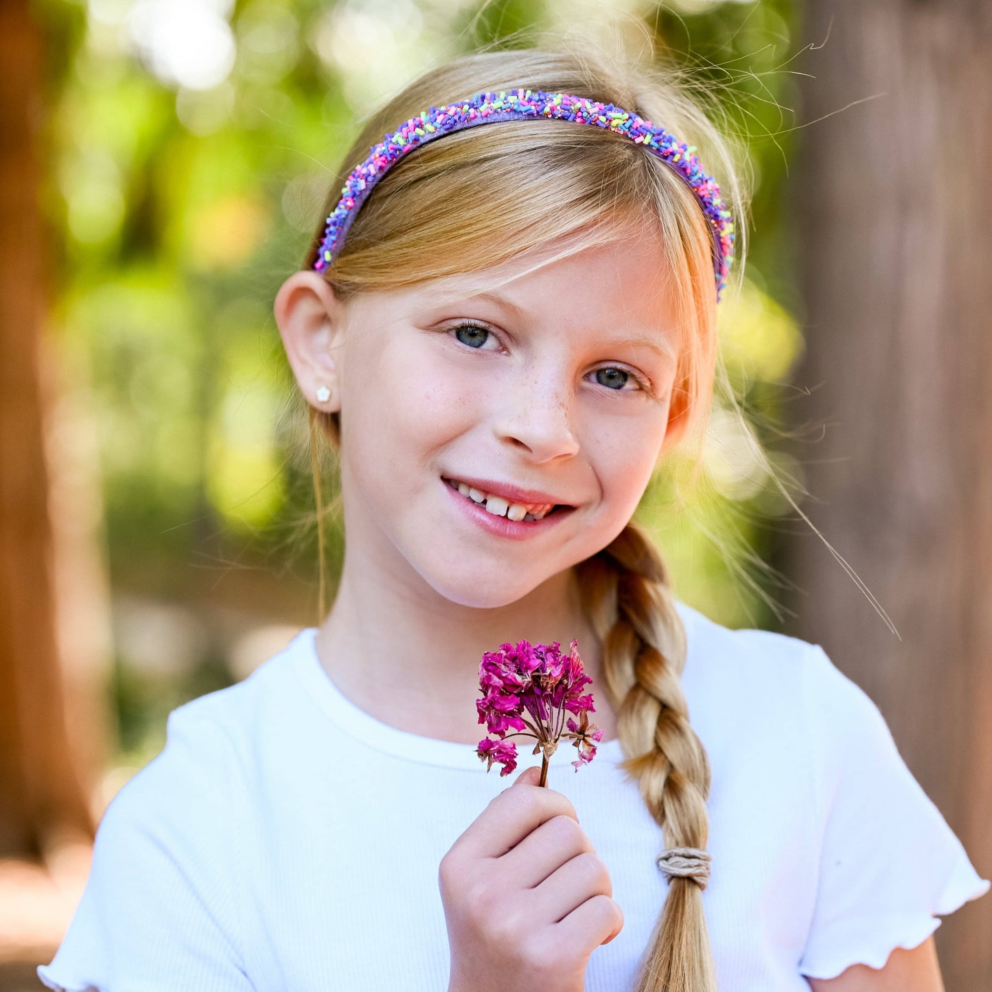 Frog Sac - Thin Sprinkle Headband - Non Slip Hair Accessories for Kids