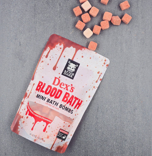 Happy Hippo Bath - Dex's Blood Bath - Mini Bath Bombs- Gift Bag