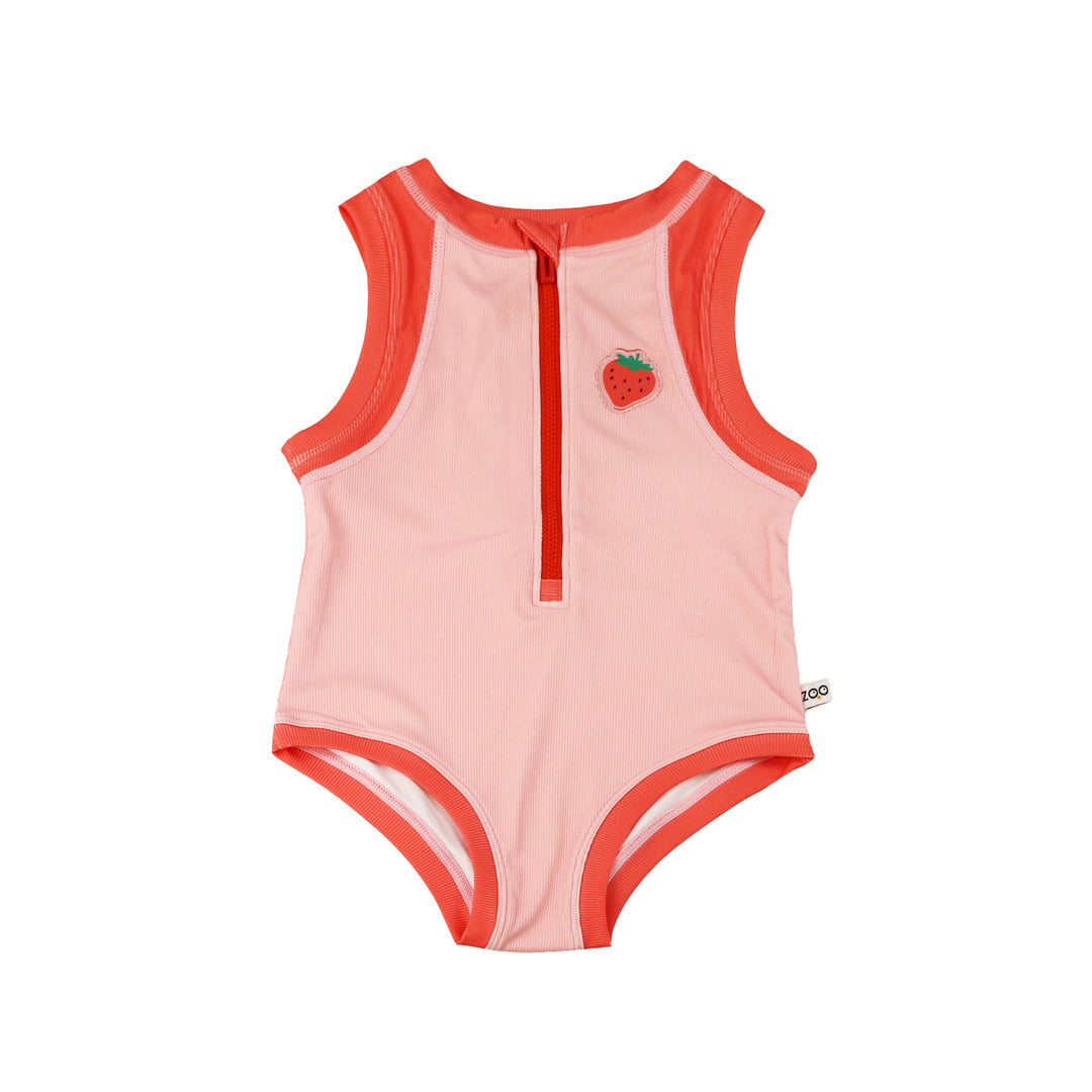 ZOOCCHINI - Short Sleeve Solid Swimsuit