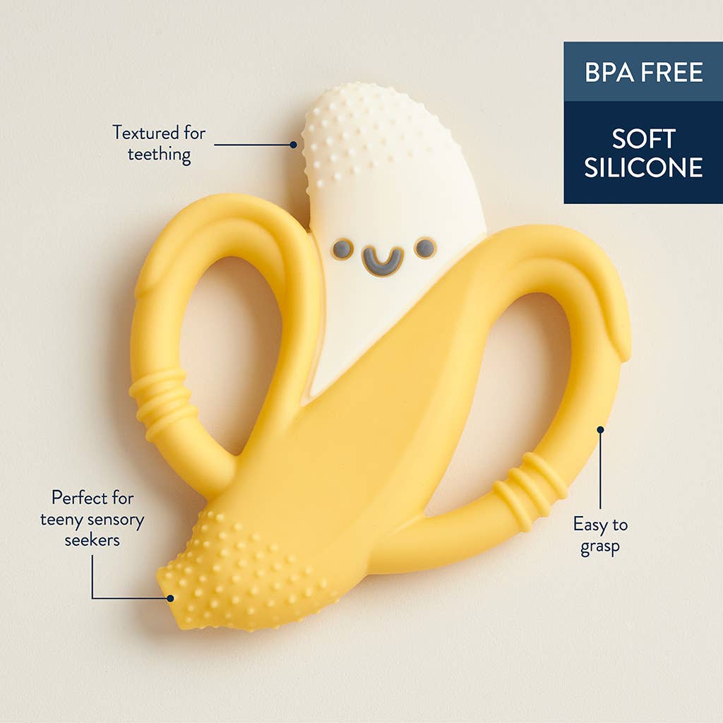 Itzy Ritzy - Silcone Teether Chew Crew: Banana