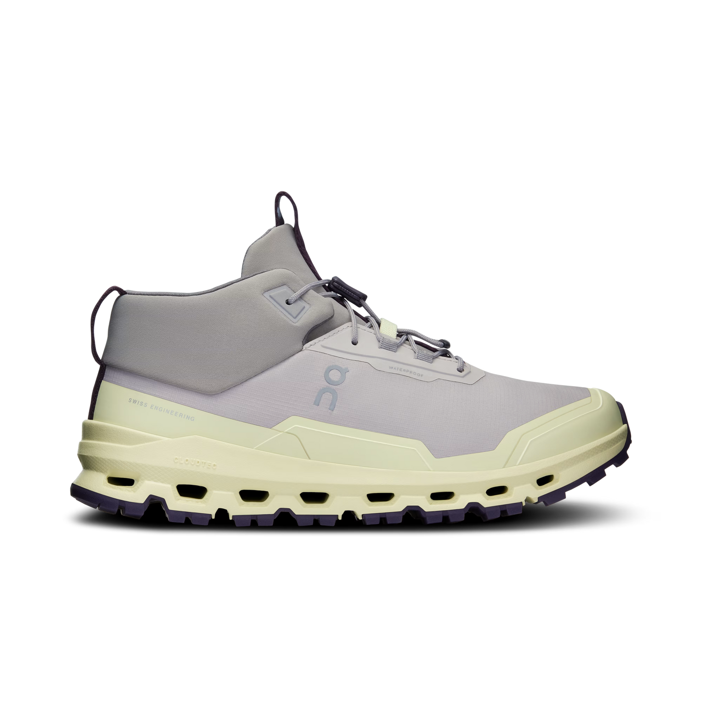 On Cloudhero Youth Mid Waterproof Shoe  Silver | Seedling