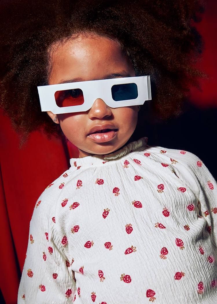 Mayoral - Flowy Bambula Shirt Strawberry Print