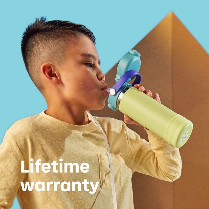 Hydro Flask Kids 12 oz Wide Mouth Water Bottle with Covered Cap and Boot