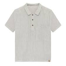Minymo - Striped Cotton Collared Shirt