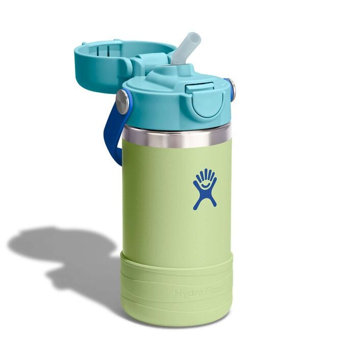 Hydro Flask Kids 12 oz Wide Mouth Water Bottle with Covered Cap and Boot
