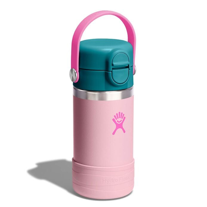 Hydro Flask Kids 12 oz Wide Mouth Water Bottle with Covered Cap and Boot