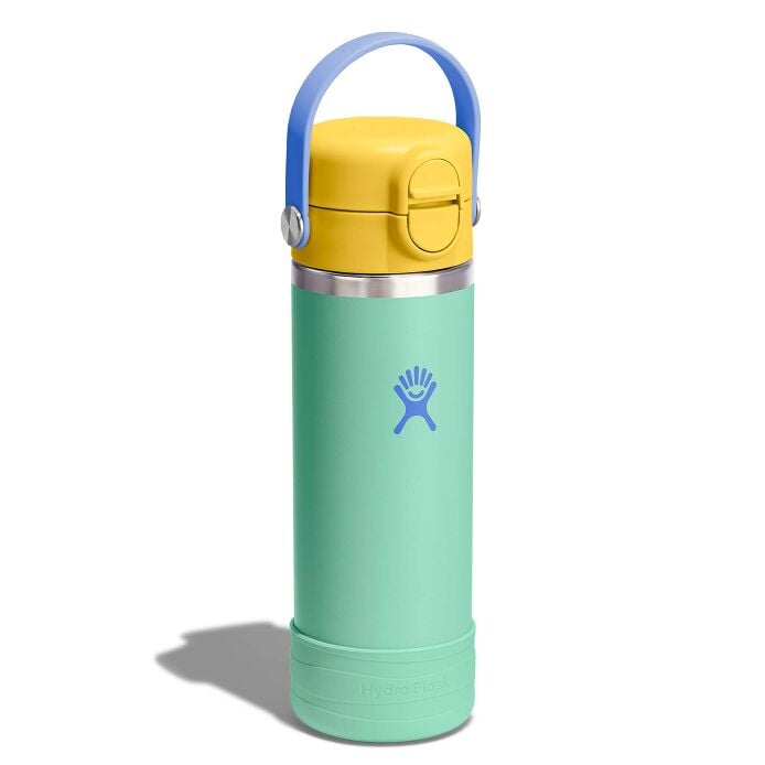 Hydro Flask Kids 18 oz Wide Mouth Water Bottle with Covered Cap and Boot