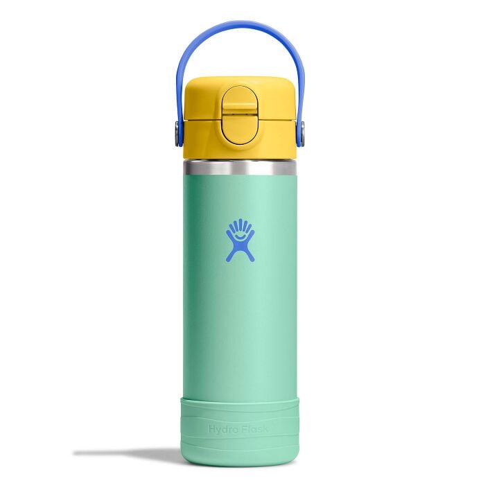 Hydro Flask Kids 18 oz Wide Mouth Water Bottle with Covered Cap and Boot