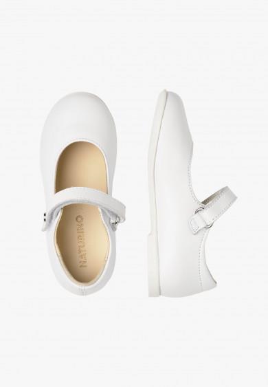 Naturino Darling Mary Jane Shoe - Calf White