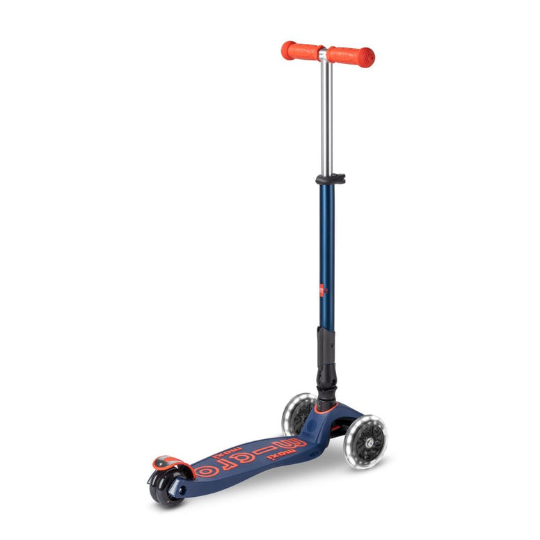 Micro Maxi Foldable LED Scooter Navy