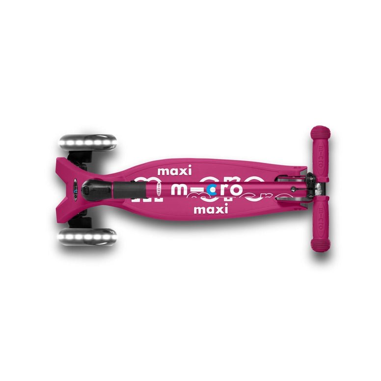 Micro Maxi Foldable LED Scooter Berry Red