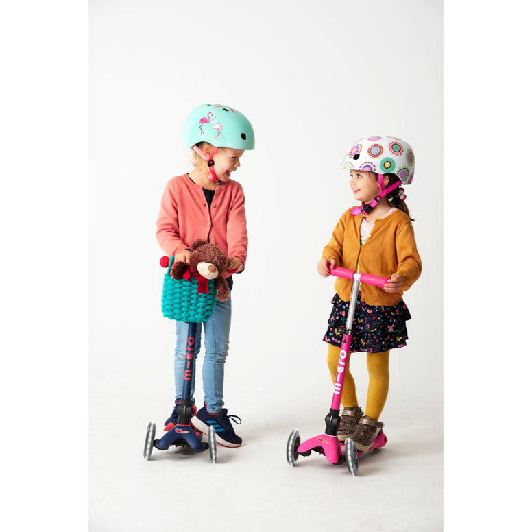 Micro Mini Deluxe Foldable LED Scooter Navy