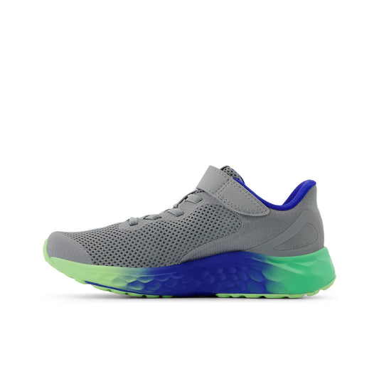 New Balance Fresh Foam Arishi v4 Running Shoes - Bungee Lace with Top Strap - Little Kid - Slate Grey