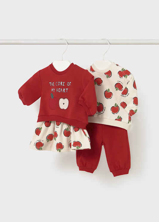 Mayoral Newborn Girl 4-Piece Set Core of My Heart Set