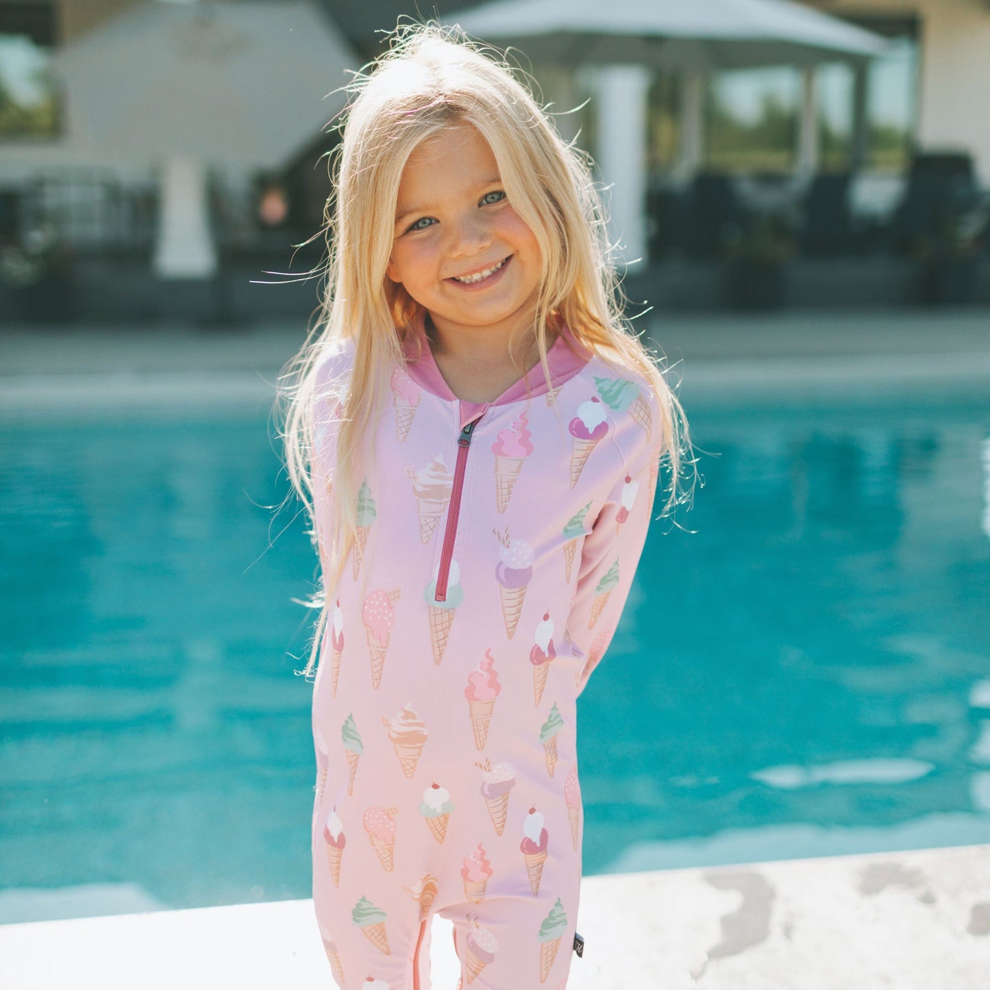 Honeysuckle Swim - Kids Full Body Sunsuit
