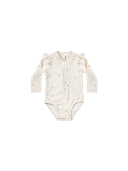 Quincy Mae - Byron Rashguard One-Piece Swimsuit