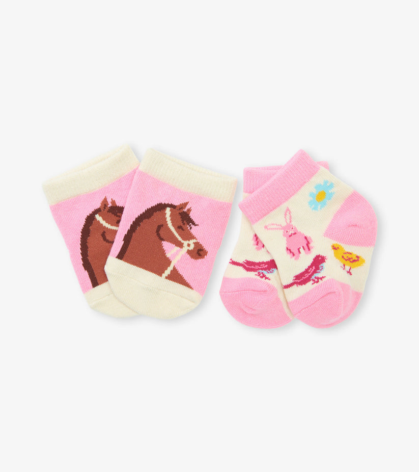 Little Blue House Country Living 2-Pack Baby Socks