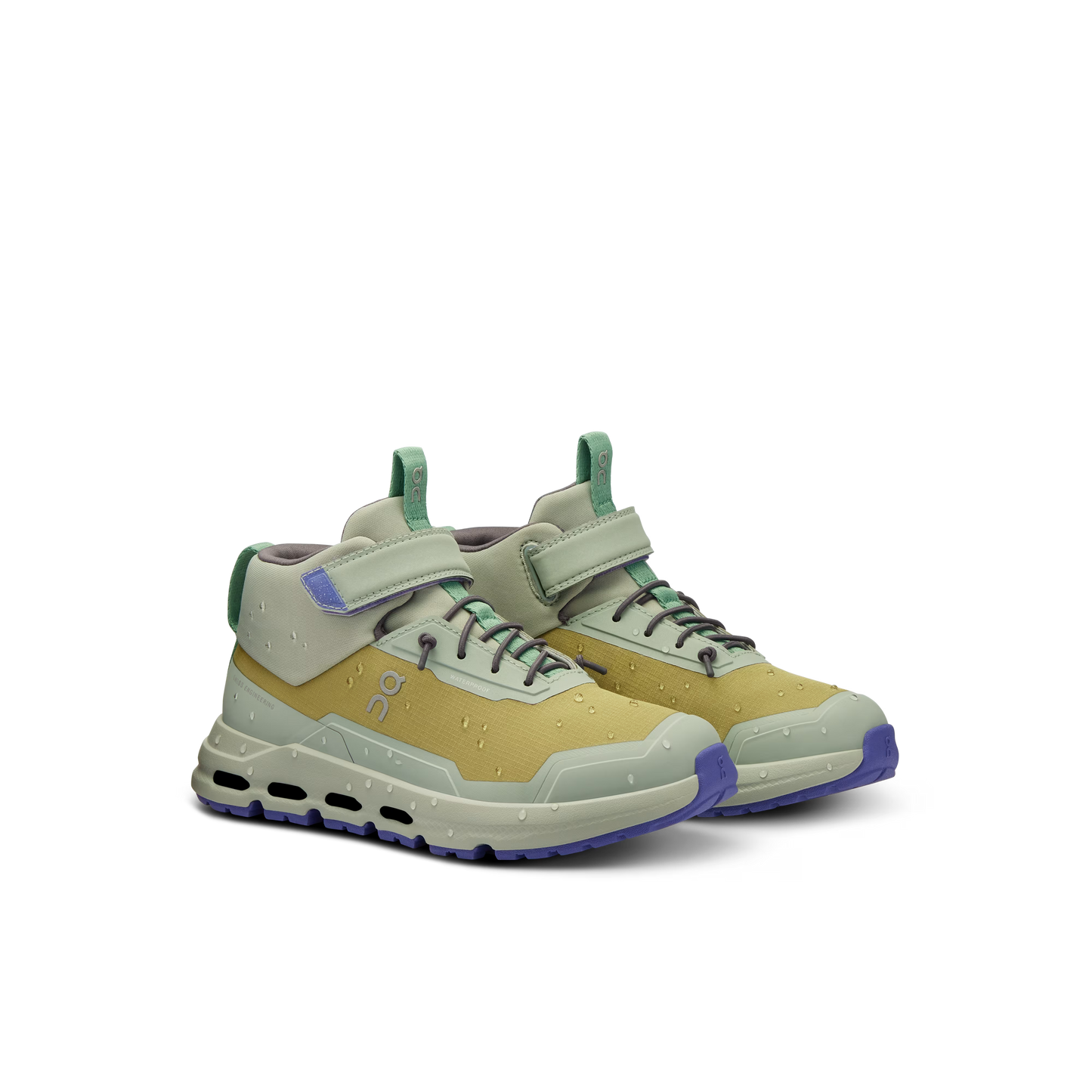 On Cloudhero Kids Mid Waterproof Shoe Safari | Mineral