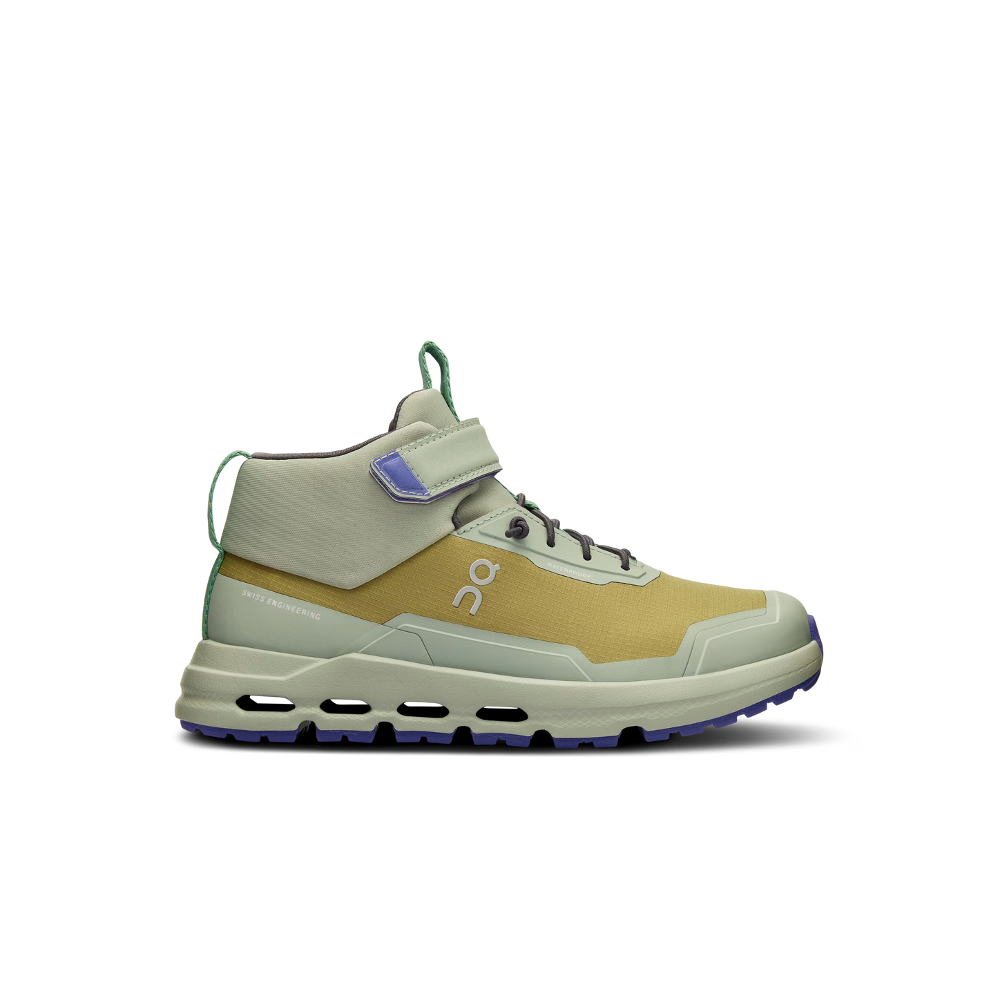 On Cloudhero Kids Mid Waterproof Shoe Safari | Mineral