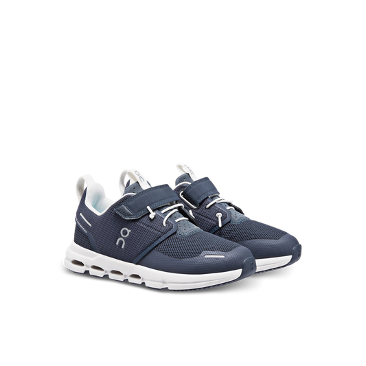 On Cloud Play Kids Running Shoe Midnight | White