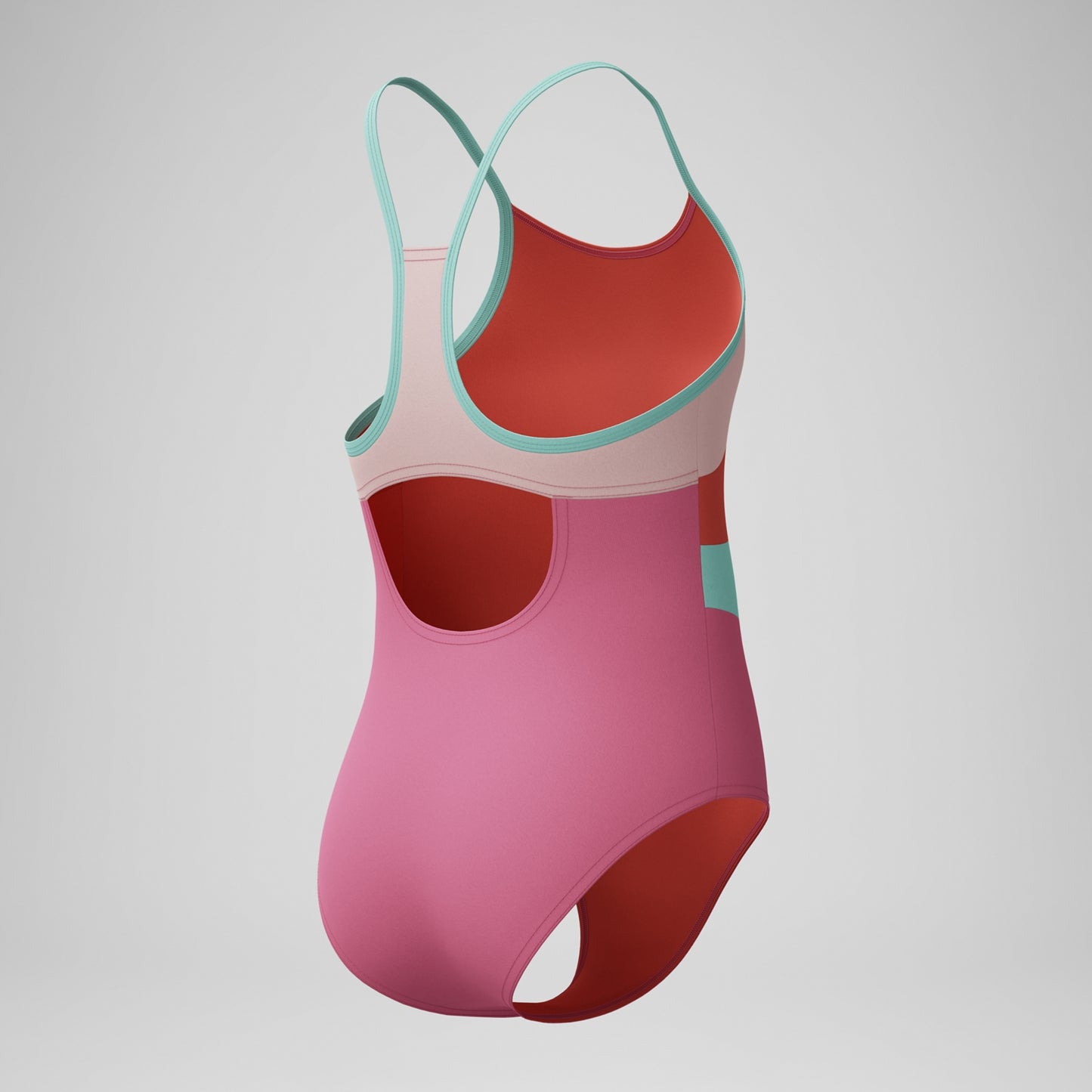 swimsuits one piece pink orange green 2