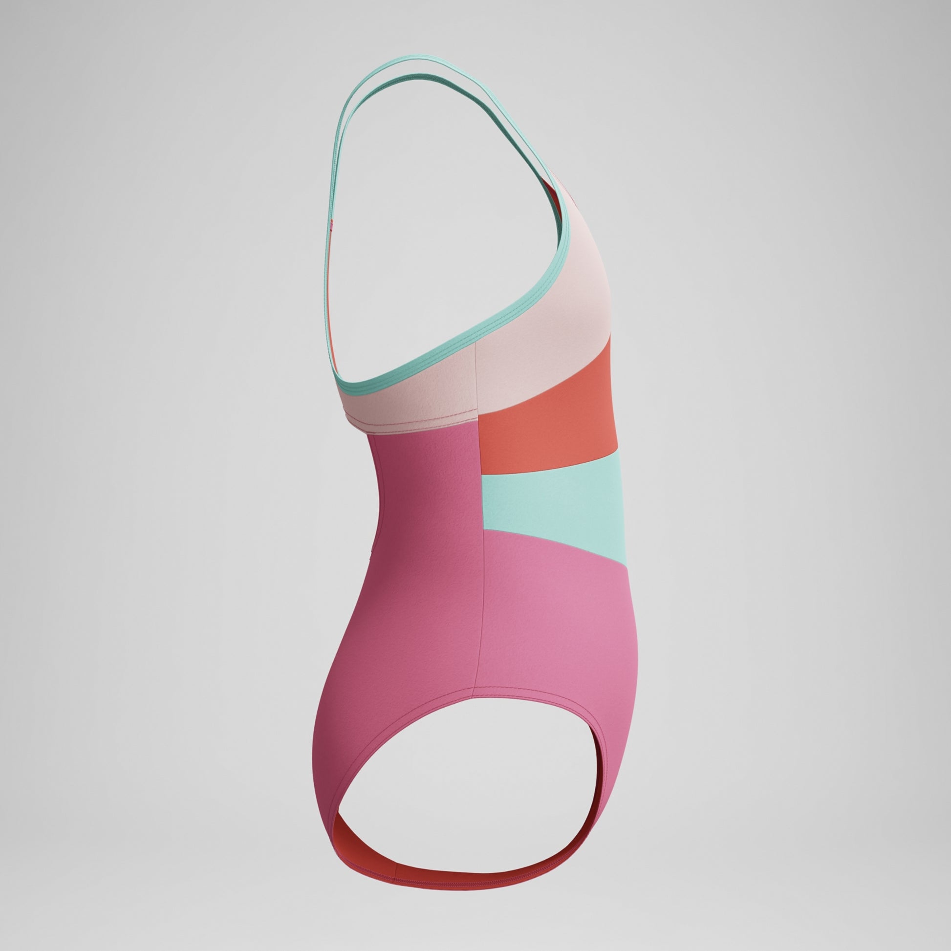 swimsuits one piece pink orange green 5