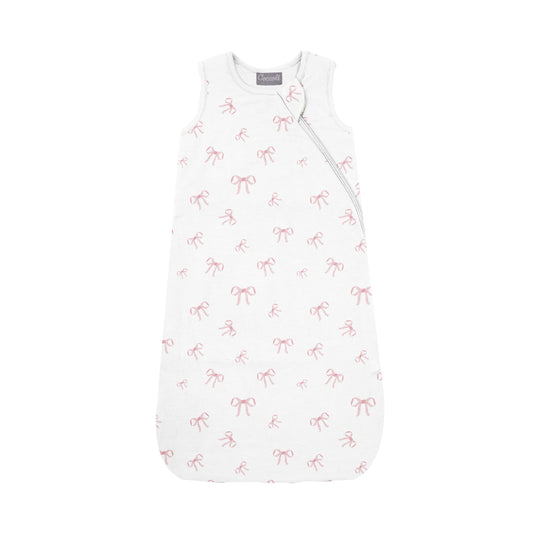 Coccoli Cotton Modal 1.5 Togs Sleepsack - Bows On Cream