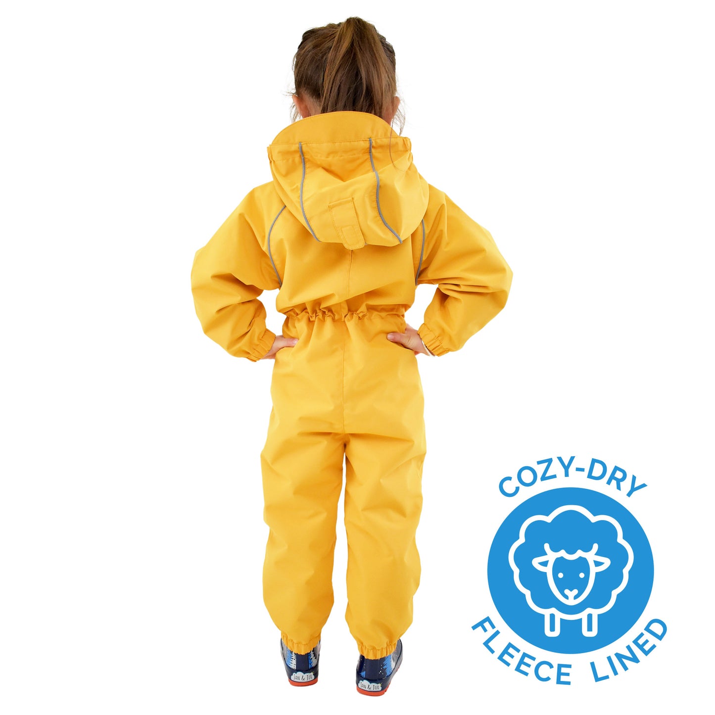 Jan & Jul - Kids Puddle-Dry Fleece Lined Waterproof Rainsuit