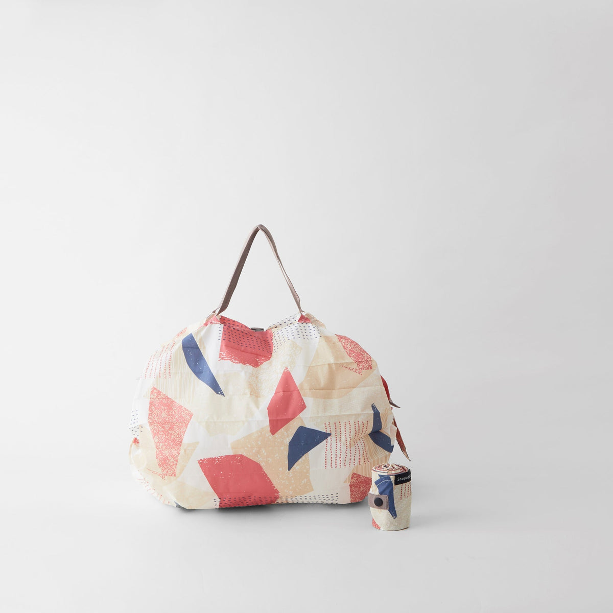 Shupatto Compact One-Pull Foldable Bag - Print - M
