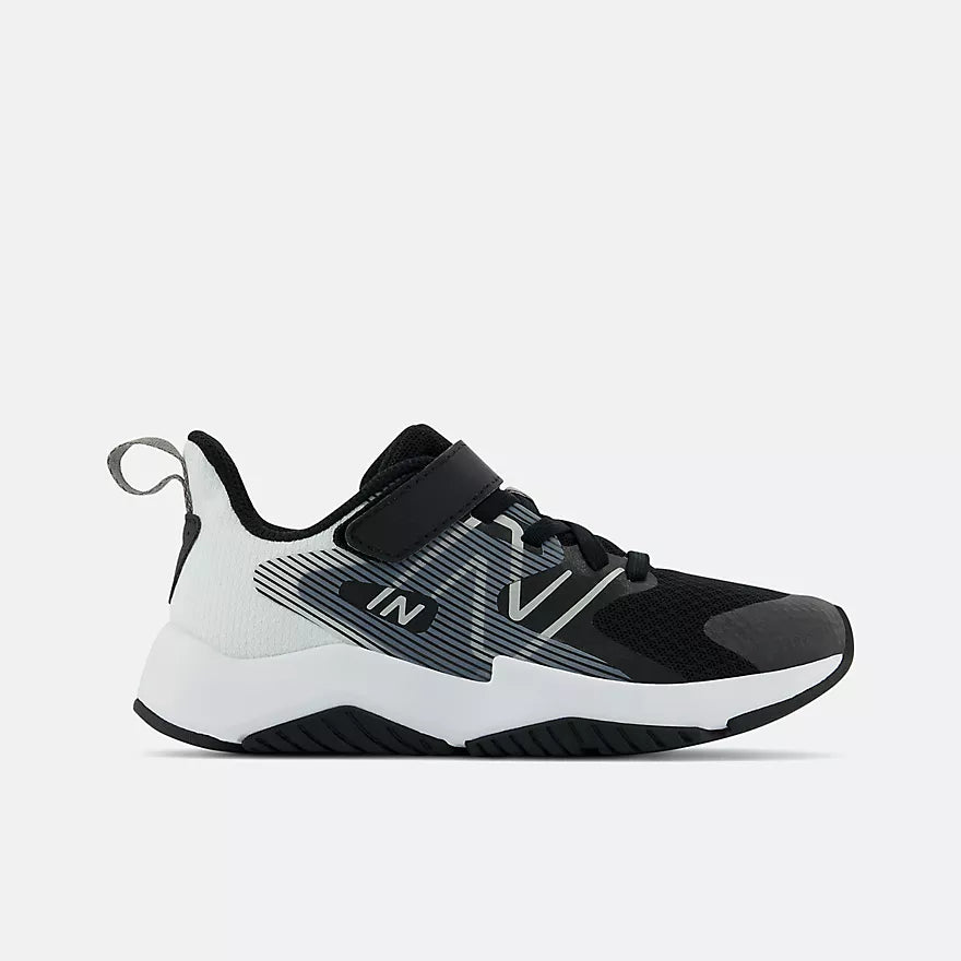 New Balance - Rave Run v2 Running Shoe - Bungee Lace with Top Strap - Toddler - Black
