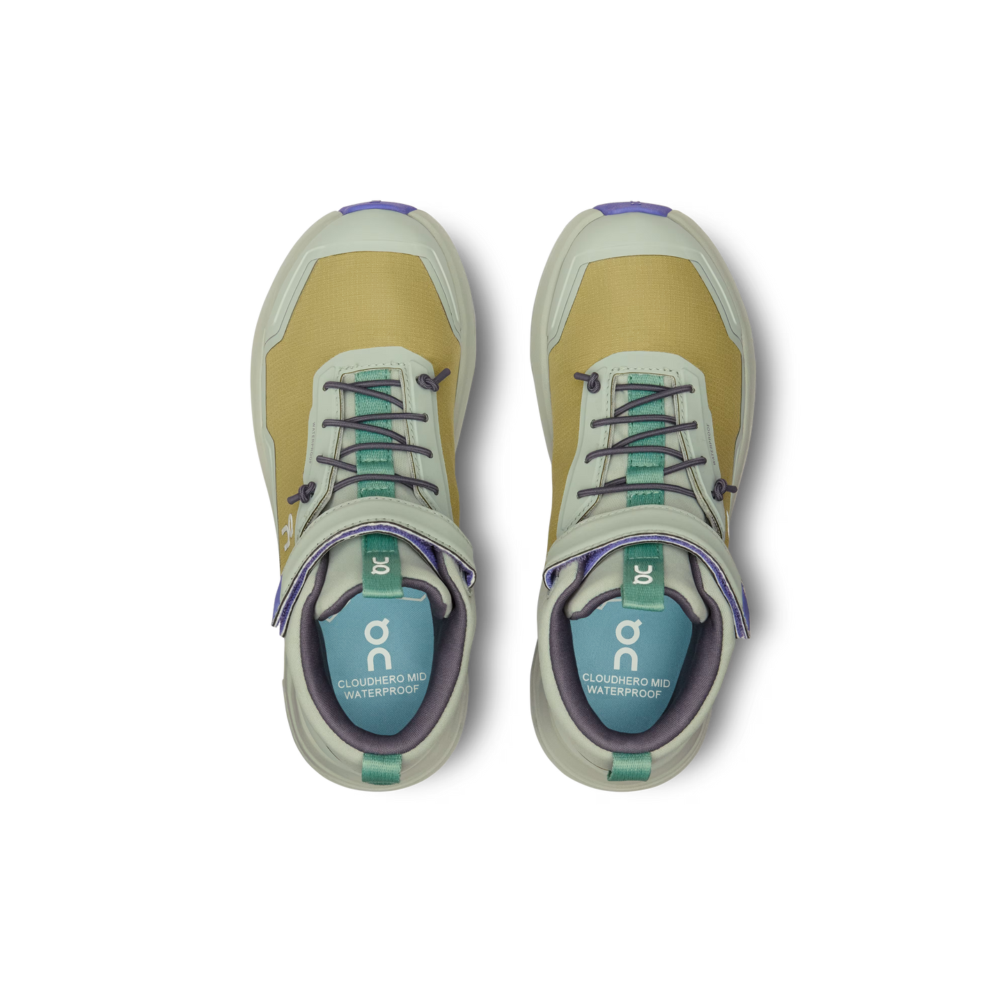 On Cloudhero Kids Mid Waterproof Shoe Safari | Mineral