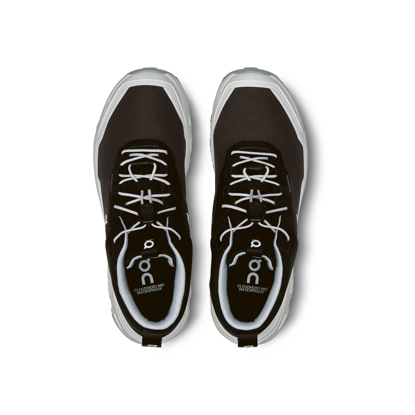On Cloudhero Youth Mid Waterproof Shoe Black | White